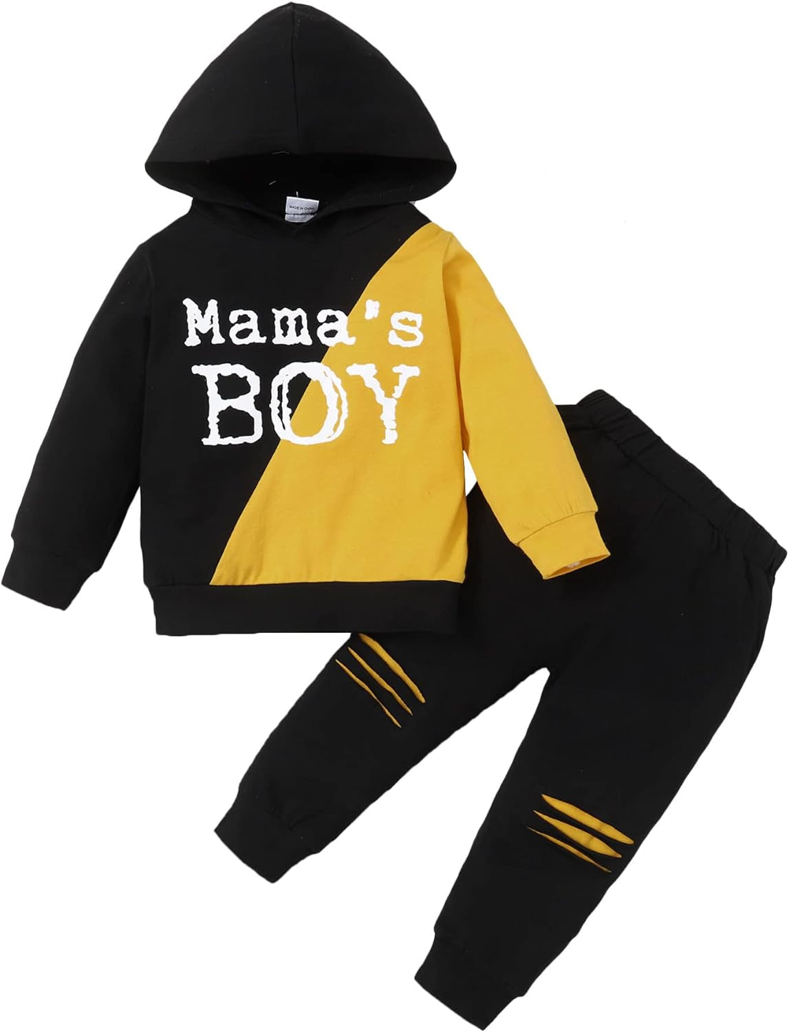 Toddler Boy Clothes Baby Outfits, Little Boys Summer Letter Printed Short Sleeve with Pants 2PCS Clothing Set