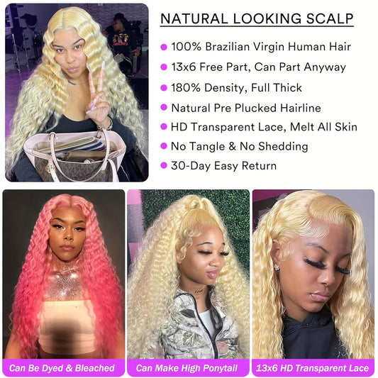 28 Inch Body Wave Lace Front Wigs Human Hair 200% Density Frontal Wigs Human Hair Wigs for Women 13X4 HD Lace Front Wigs Human Hair Pre Plucked with Baby Hair
