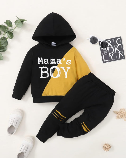 Toddler Boy Clothes Baby Outfits, Little Boys Summer Letter Printed Short Sleeve with Pants 2PCS Clothing Set